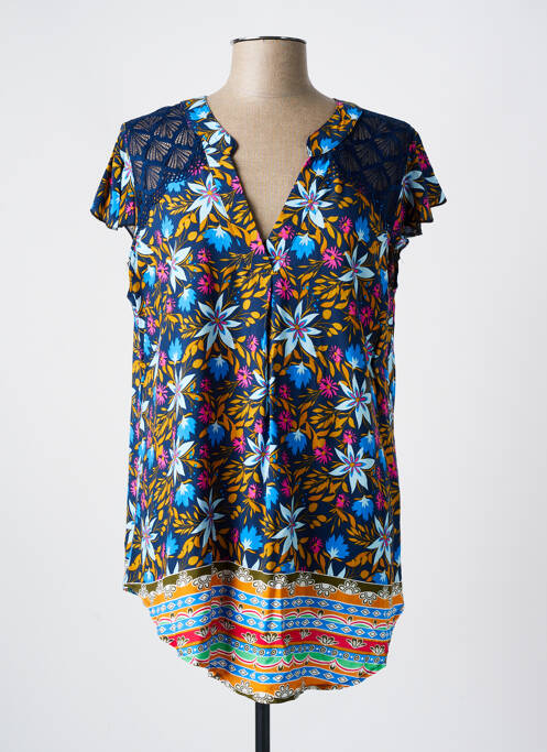 Tunique manches courtes bleu NH-3 pour femme