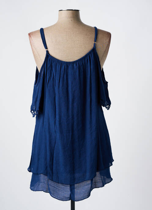 Tunique manches courtes bleu WORLD FASHION pour femme