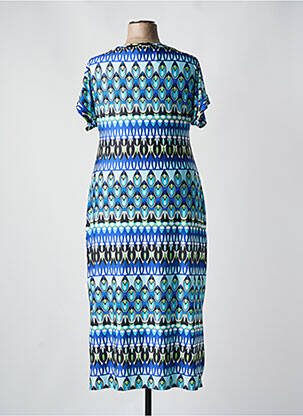 Robe courte manches courtes manches courtes bleu SPG WOMAN femme