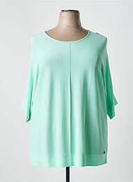 Pull stretch manches 3/4 vert JOY OF LIFE femme