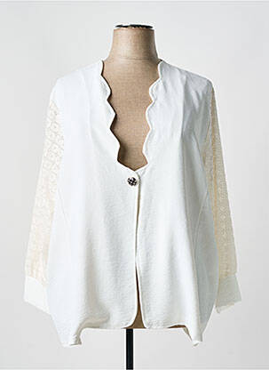 Veste casual blanc 2W PARIS pour femme