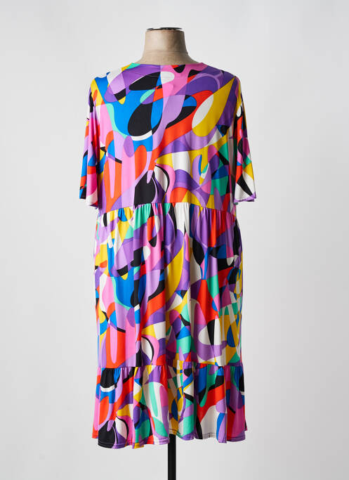 Robe mi-longue violet 2W PARIS pour femme