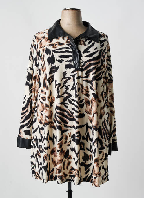 Tunique manches longues marron 2W PARIS pour femme