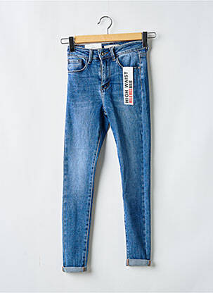 Jeans skinny taille haute taille haute bleu HELLO MISS femme