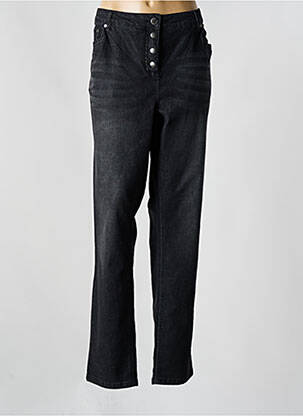 Jeans coupe slim stretch taille normale noir ZHENZI femme