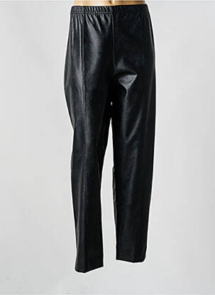 Pantalon slim taille élastique taille normale noir 2W PARIS femme