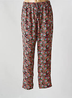 Pantalon droit taille élastique taille normale noir CHRISTY femme