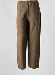 Pantalon droit marron G!OZE pour femme seconde vue