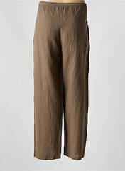Pantalon droit marron G!OZE pour femme seconde vue