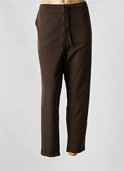 Pantalon droit marron KAKIE pour femme seconde vue