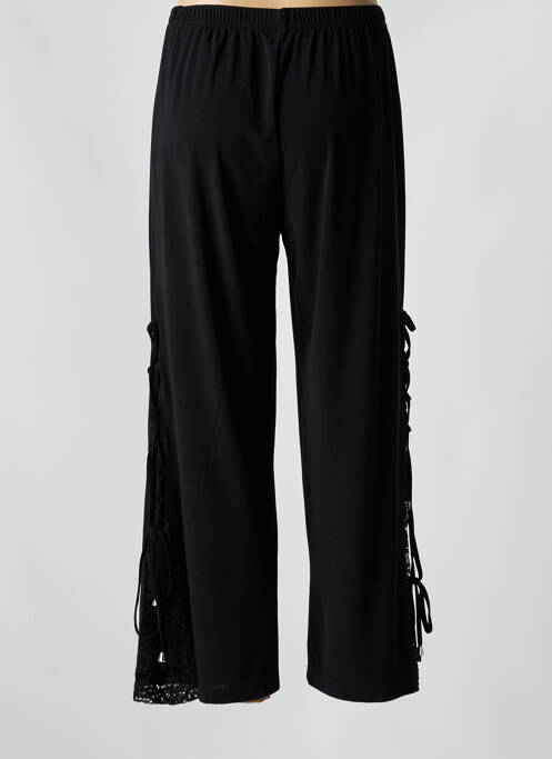 Pantalon droit stretch taille normale noir 2W PARIS femme
