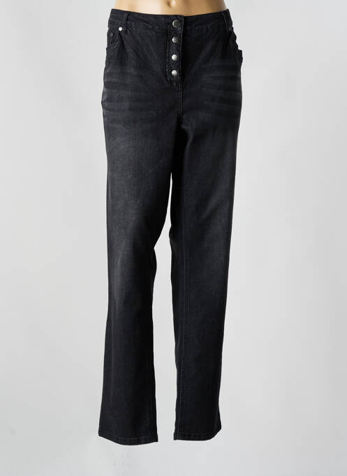 Jeans coupe slim noir ZHENZI pour femme