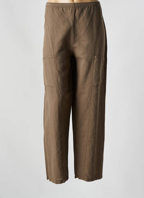 Pantalon droit marron G!OZE pour femme