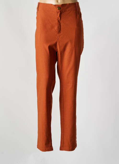 Pantalon slim orange NH-3 pour femme