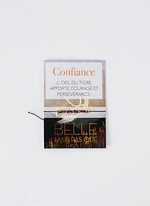 Bracelet marron BELLE MAIS PAS QUE pour femme