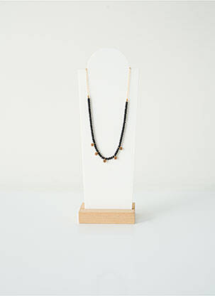 Collier noir BELLE MAIS PAS QUE pour femme