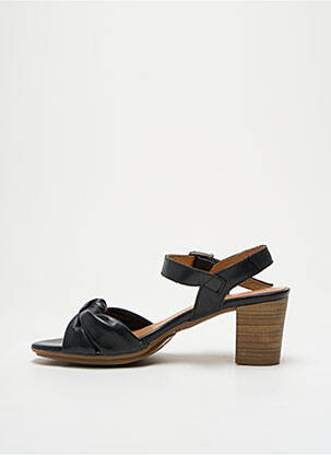 Sandales/nu pieds matière lisse talon de 4 à 6cm noir RAQUEL PEREZ femme
