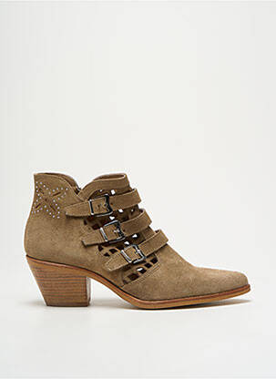 Bottines/Boots beige MURATTI pour femme