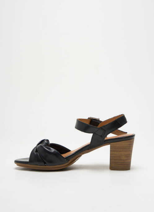 Sandales/nu pieds matière lisse talon de 4 à 6cm noir RAQUEL PEREZ femme
