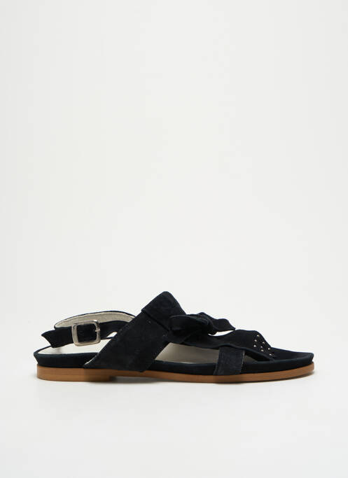 Sandales/nu pieds chiquet talon plat jusqu'à 3cm noir REGARD femme