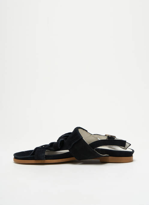 Sandales/nu pieds chiquet talon plat jusqu'à 3cm noir REGARD femme