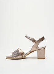 Sandales/Nu pieds or MYMA pour femme seconde vue