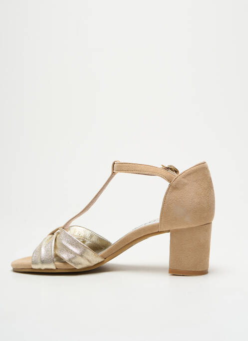 Sandales/Nu pieds beige MYMA pour femme