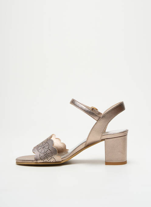 Sandales/Nu pieds or MYMA pour femme