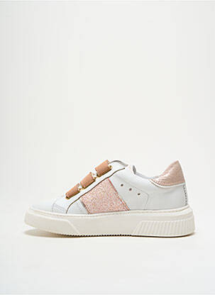 Baskets matière lisse talon de 4 à 6cm rose PHILIPPE MORVAN femme