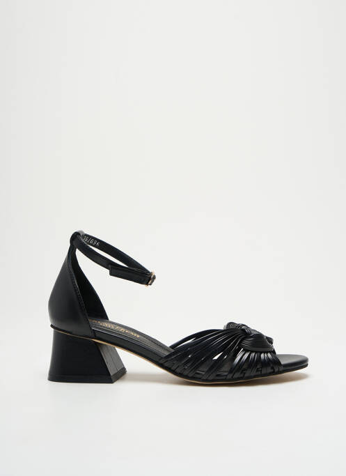 Sandales/nu pieds matière lisse talon de 4 à 6cm noir BRUNO PREMI femme