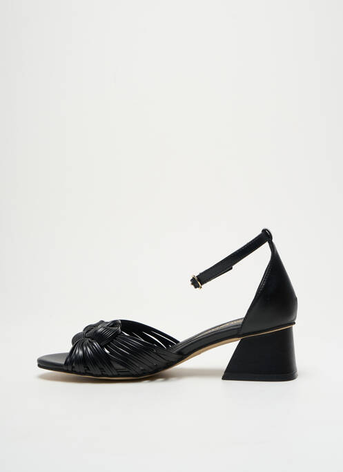 Sandales/nu pieds matière lisse talon de 4 à 6cm noir BRUNO PREMI femme