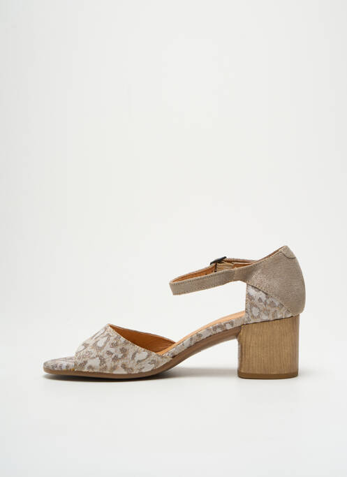 Sandales/Nu pieds beige MINKA DESIGN pour femme