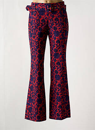Pantalon flare coupe évasée orange B.YU femme
