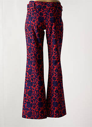 Pantalon flare coupe évasée orange B.YU femme