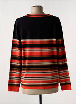 Pull coupe droite manches longues noir HAJO femme