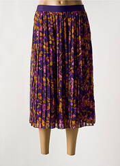 Jupe mi-longue violet ICHI pour femme seconde vue