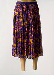 Jupe mi-longue violet ICHI pour femme seconde vue