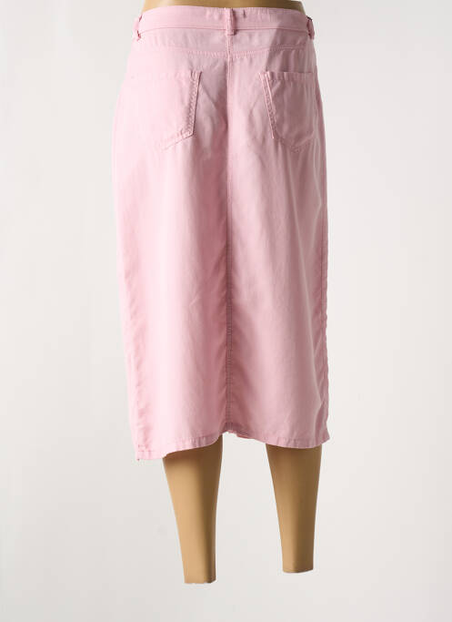 Jupe mi-longue rose LCDN pour femme