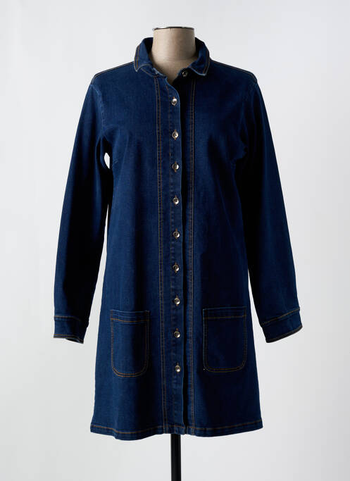 Robe mi-longue bleu VIRTUE pour femme