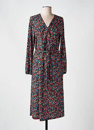 Robe longue manches longues manches longues noir DIANE LAURY femme