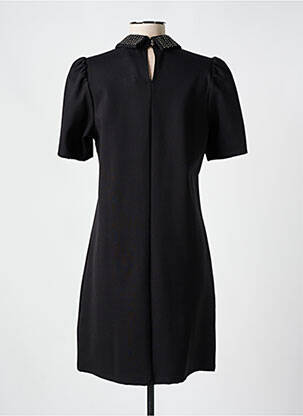 Robe mi-longue manches courtes manches courtes noir GAUDI femme