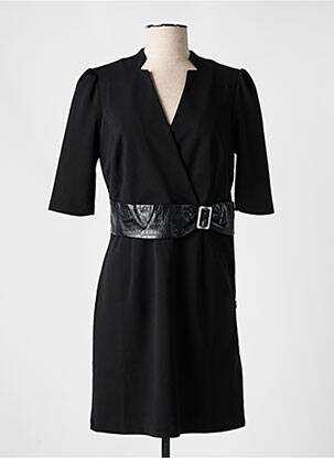 Robe courte manches courtes manches courtes noir MORGAN femme