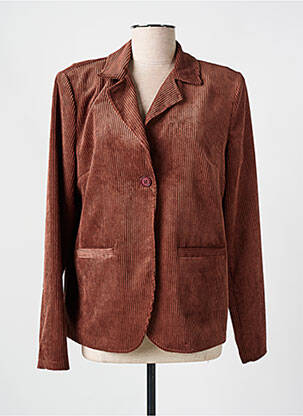 Blazer fausses poches marron HALOGENE femme