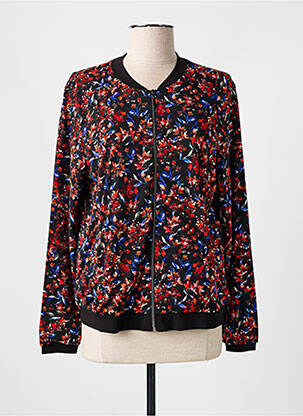 Veste casual col rond noir CHRISTINE LAURE femme