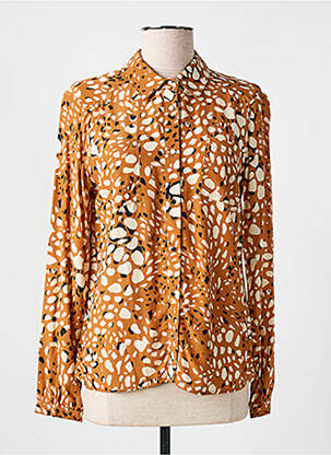 Chemisier coupe cintrée manches longues orange DIANE LAURY femme