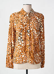Chemisier coupe cintrée manches longues orange DIANE LAURY femme