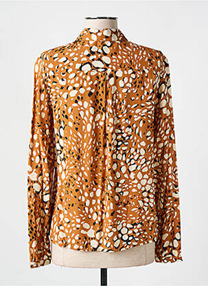 Chemisier coupe cintrée manches longues orange DIANE LAURY femme