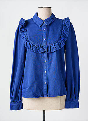 Chemisier coupe cintrée manches longues violet MORGAN femme
