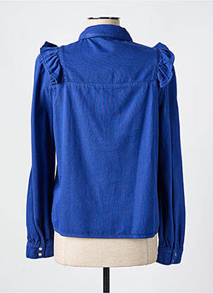 Chemisier coupe cintrée manches longues violet MORGAN femme