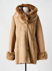 Manteau court marron VIRGINIA BLU' pour femme seconde vue